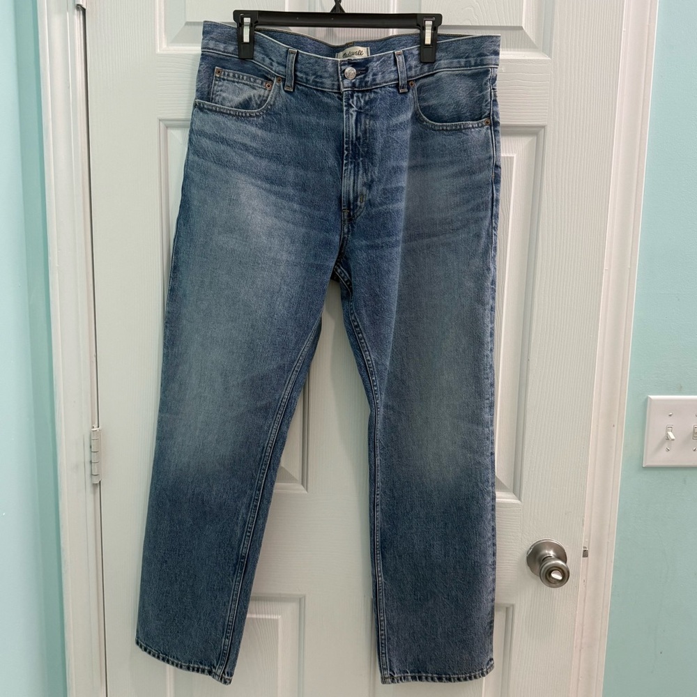 NWT Madewell Women's Size 30 The Low-Slung Taper Jeans Atlin Wash + Rigid NY217